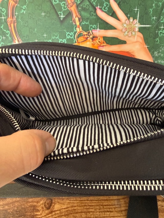 Brighton Black Crossbody with Red and White Heart Strap - Picture 7 of 8